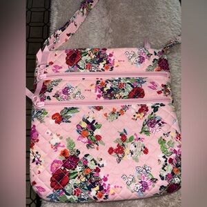 Vera Bradley Hope Blooms Pink hipster bag RARE breast cancer awareness NWOT